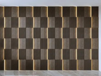 Decorative Wall Panel  3D wall  panel  3d panel Free 3D model