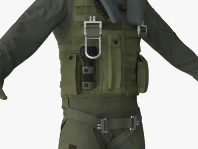  Tactical Pilot Suit Without Oxygen Mask 