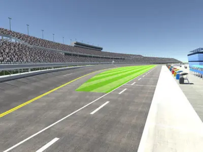 Race Track Pack Low-poly 3D model