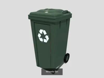 Recycling bins 3D Model Pack