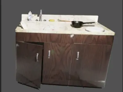 Kitchen Sink Low-poly 3D model