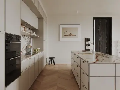 apartment interior scenes     3D model 11