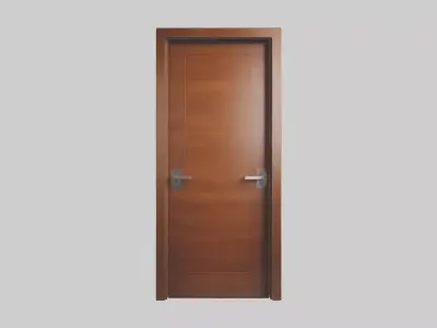 Modern wooden door model 3D model