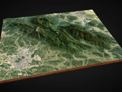 Mountain Range  3D model