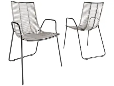 Elba table and chair 3D model