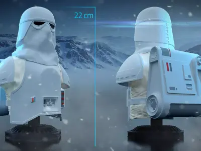 snowtrooper bust 3D print model