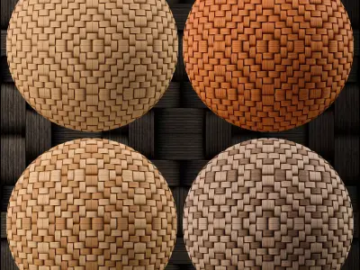 Unlimited Bamboo Weave 05 - Procedural SBSAR Texture