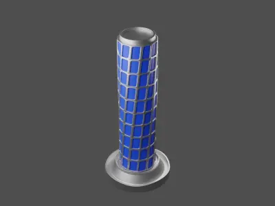 Futuristic Building 3D print model