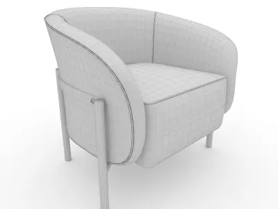 Armchair 64 3D model