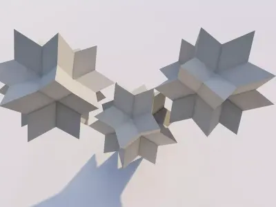 Quasicrystal Math Object -Gyroid Voronoi 3D print model