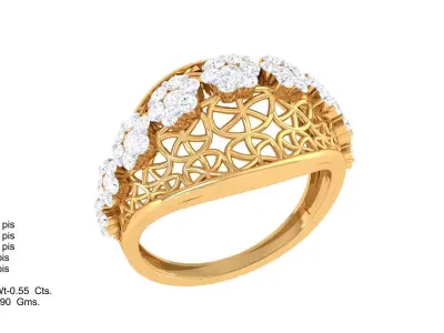  Women Ring MTL 3dm STL OBJ FBX Details 3D print model 23