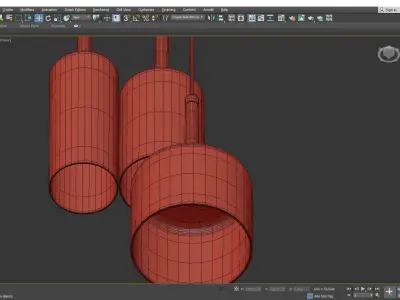 Spillray P Pendant Light Low-poly 3D model