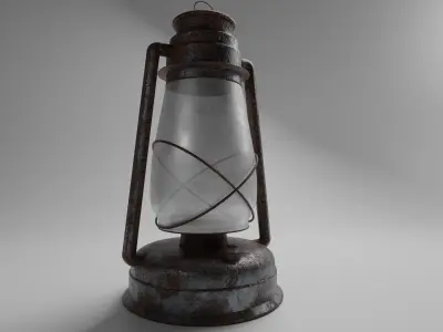 Old Miner Lantern 3D model