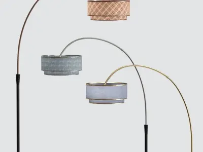 Carson Carrington Flam Arch Floor Lamp 3D model