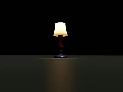 Antique Style Lamp 3D model