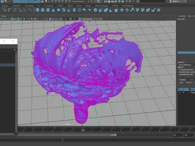 Animated Liquid Tornado 3D model