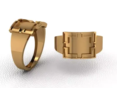 light gram ring-20 3D print model