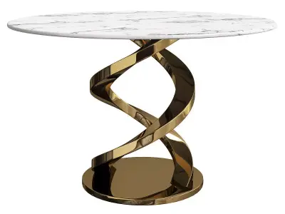 Woman Onyx Dining Table Low-poly 3D model