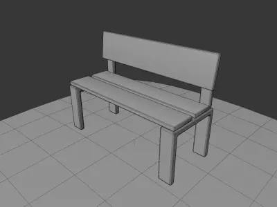 The Bench 3D model purchase
