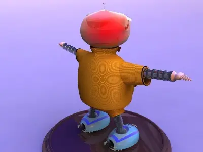 MISTIK cartoon robot 3D model