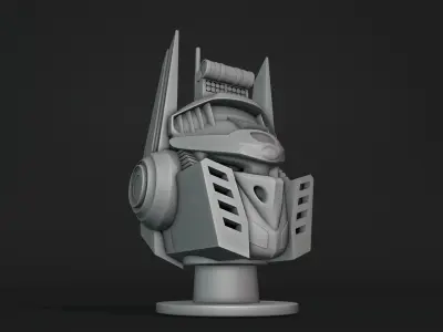 Mecha Head  3D print model