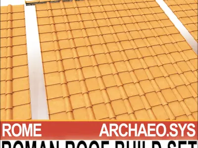Roman Roof Build Set  3D model