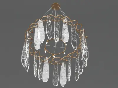 Niagara Chandelier Round 3D model