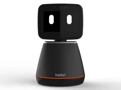 Generic Home Assistant Robot 01 Black 3D model