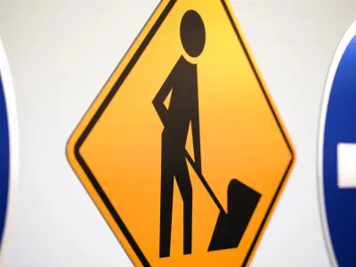 Road signs set 3D model