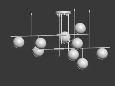 Technum Chandelier Lampatron 3D model