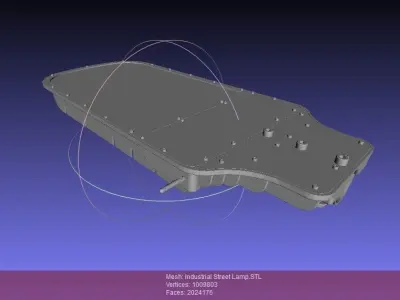 Industrial Street Lamp Free 3D model