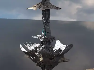 Sci fi Shroom rock 3D model