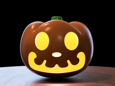 Boo and Bowser Pumpkins 3D print model