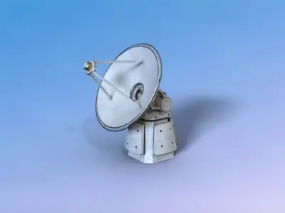 Radar Rig Low-poly 3D model