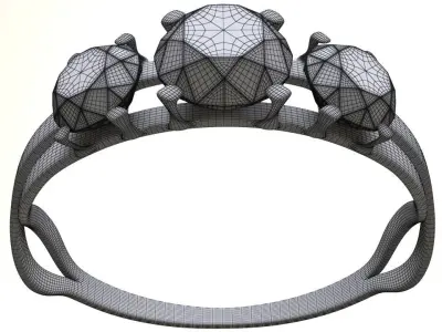 Diamond Ring Free 3D model