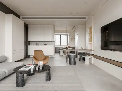 apartment interior scenes     3D model 32