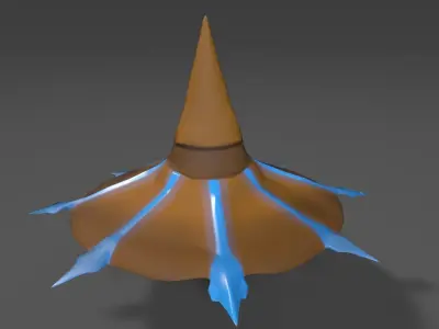 Simple Wizard Hat Free low-poly 3D model
