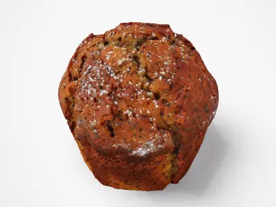 Muffin - Photorealistic Scan Low-poly 3D model