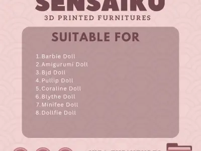 GALANT Cabinet with Sliding Doors for Dollhouse IKEA 3D Print 3D print model