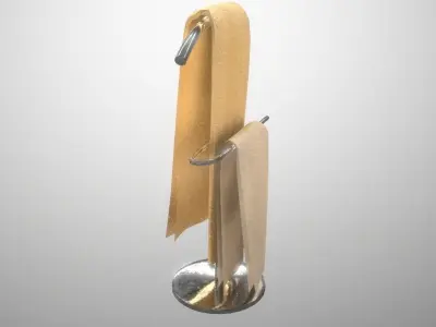 Towel holder Free low-poly 3D model