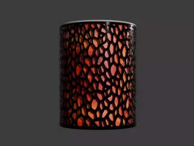 Caged Flames Wax Warmer Free low-poly 3D model