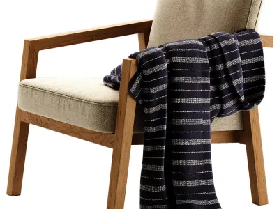 SVELTE T Easy Chair By PARLA 3D model