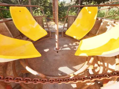 Pripyat Ferris Wheel 3D model Low-poly 3D model