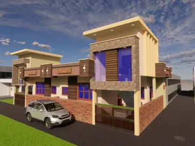 MODERN HOUSE EXTERIOR DESIGN 3D model