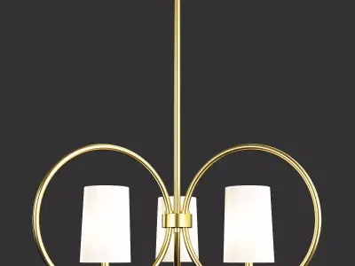 MERIDIAN CHANDELIER Low-poly 3D model