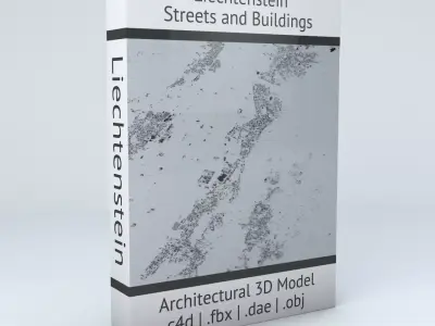 Liechtenstein Streets and Buildings 3D model