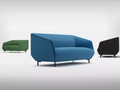 2-Seater Sofa 3D model