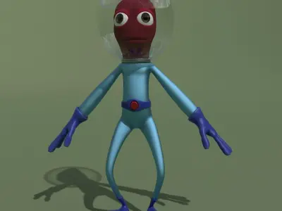 Cartoon Alien 3D model