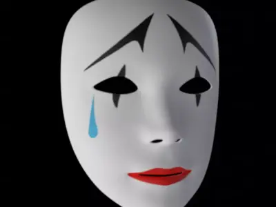 Harlequin Mask 3D model