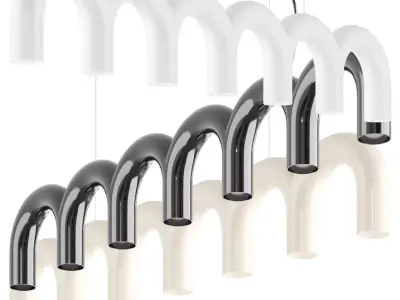 OBLURE ARCH BLACK Hanging lamp 3D model